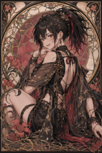 アール・ヌーヴォー風