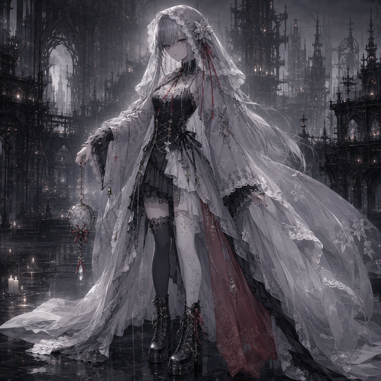 喪服風ドレス