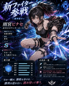 このキャラクターが、架空の格闘ゲームに新ファイターとして参戦したら？