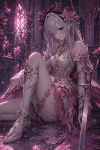 銀髪の花騎士