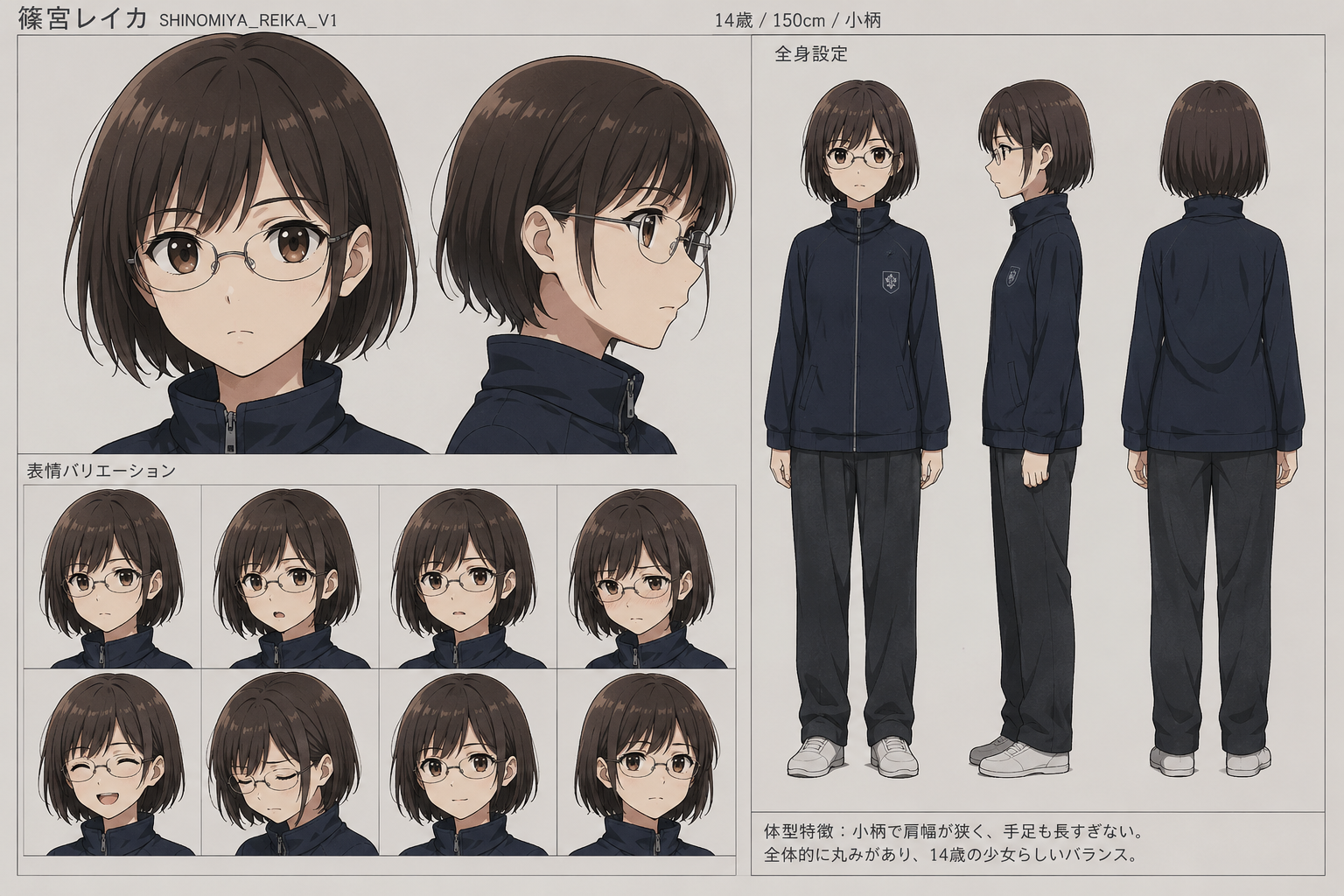 SHINOMIYA_REIKA_V1へ寄せるための年齢感補正プロンプト