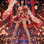 巫女さん風アイドル