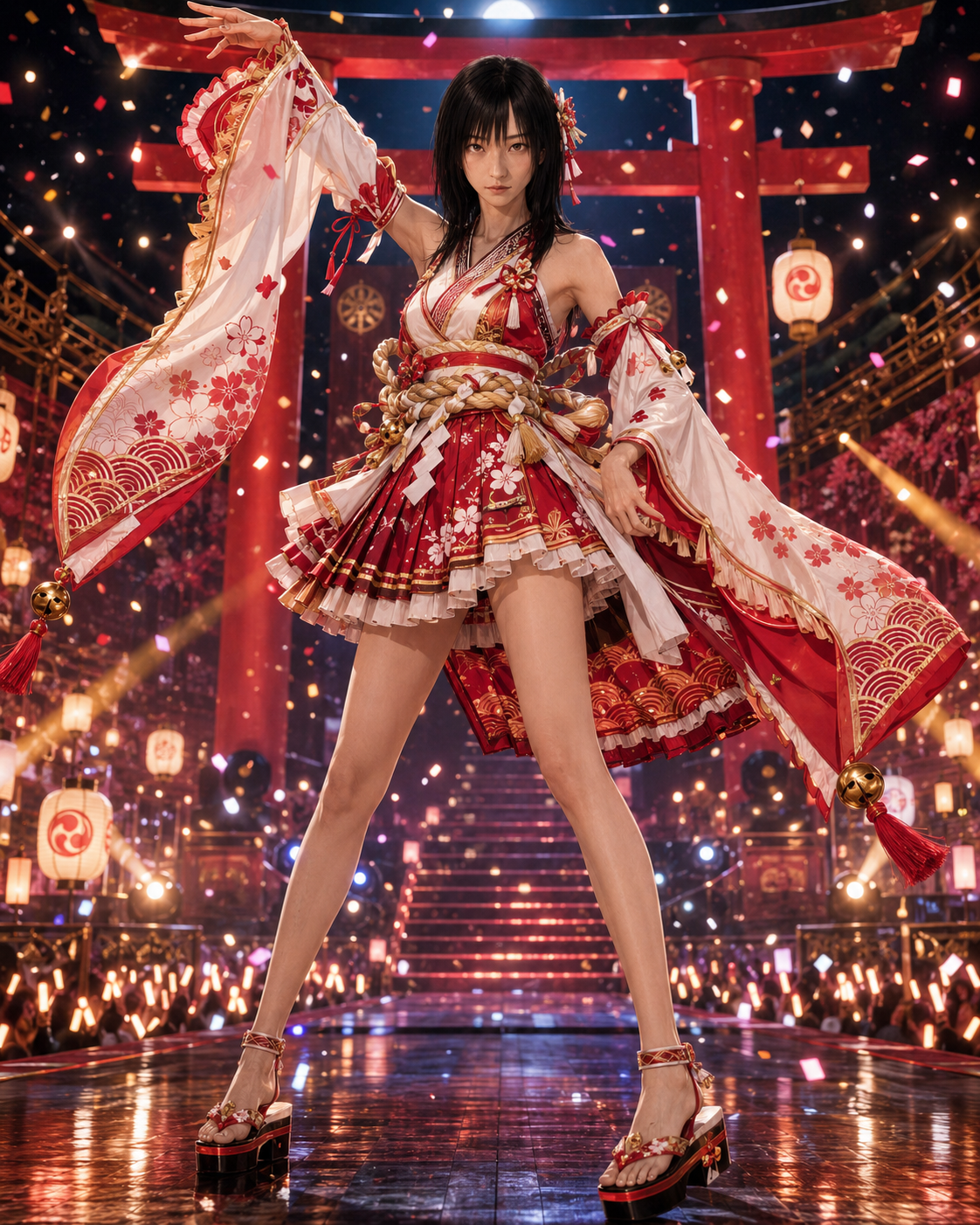 巫女さん風アイドル